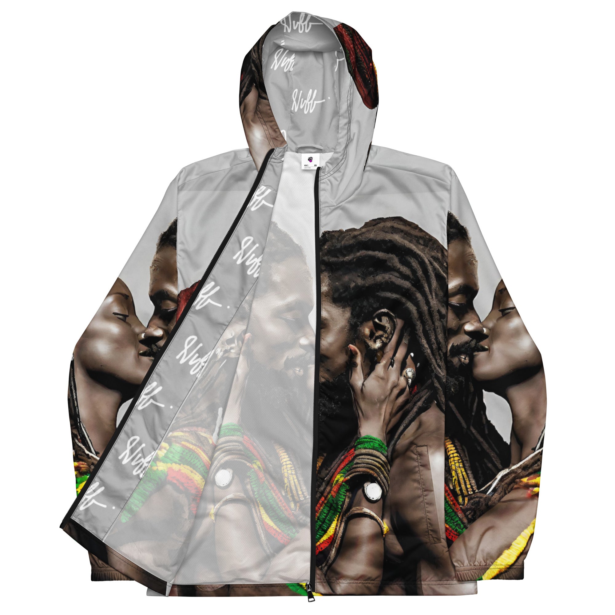 Rasta Love Windbreaker – Breathable, Water-Resistant Jacket Inspired by Reggae Culture