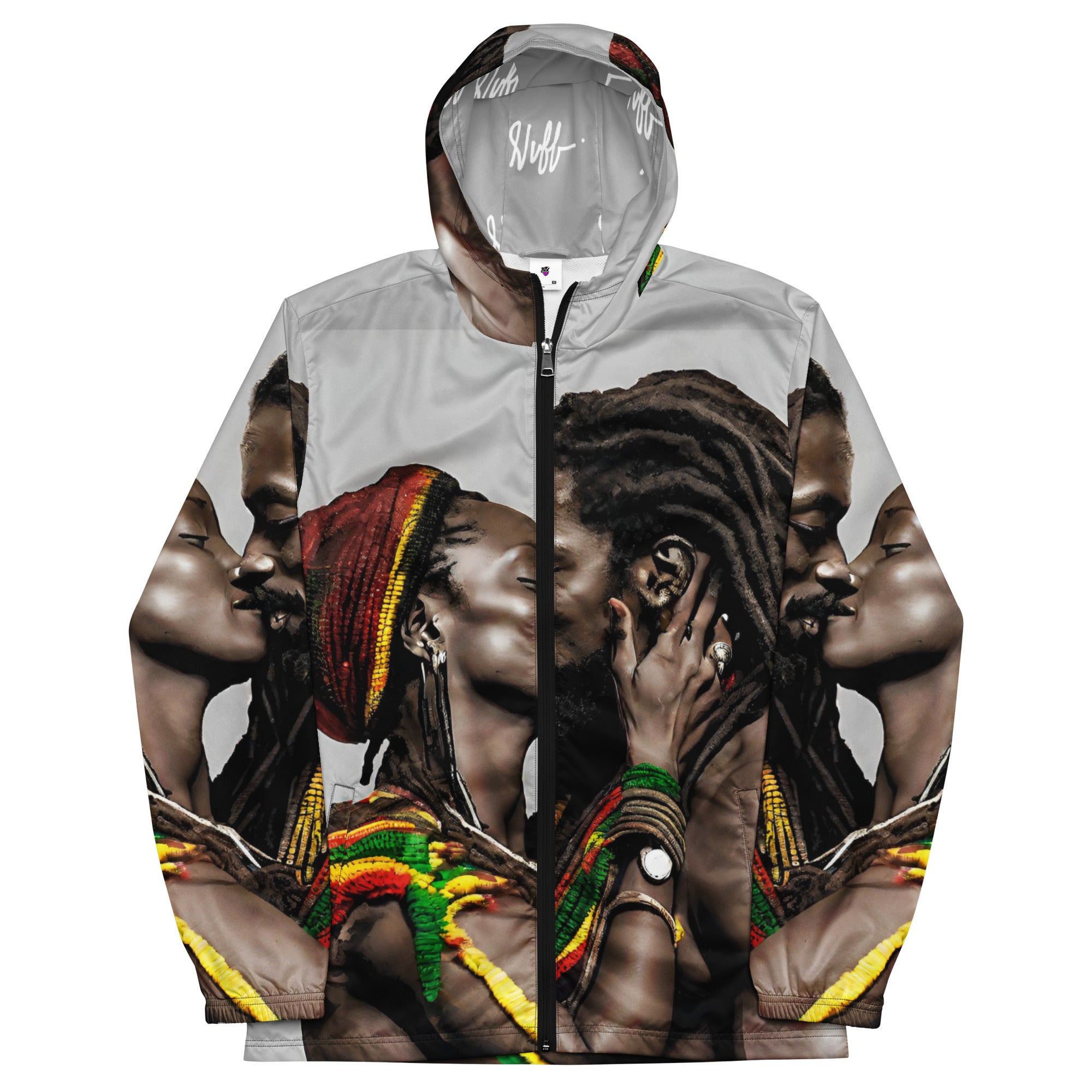 Rasta Love Windbreaker – Breathable, Water-Resistant Jacket Inspired by Reggae Culture