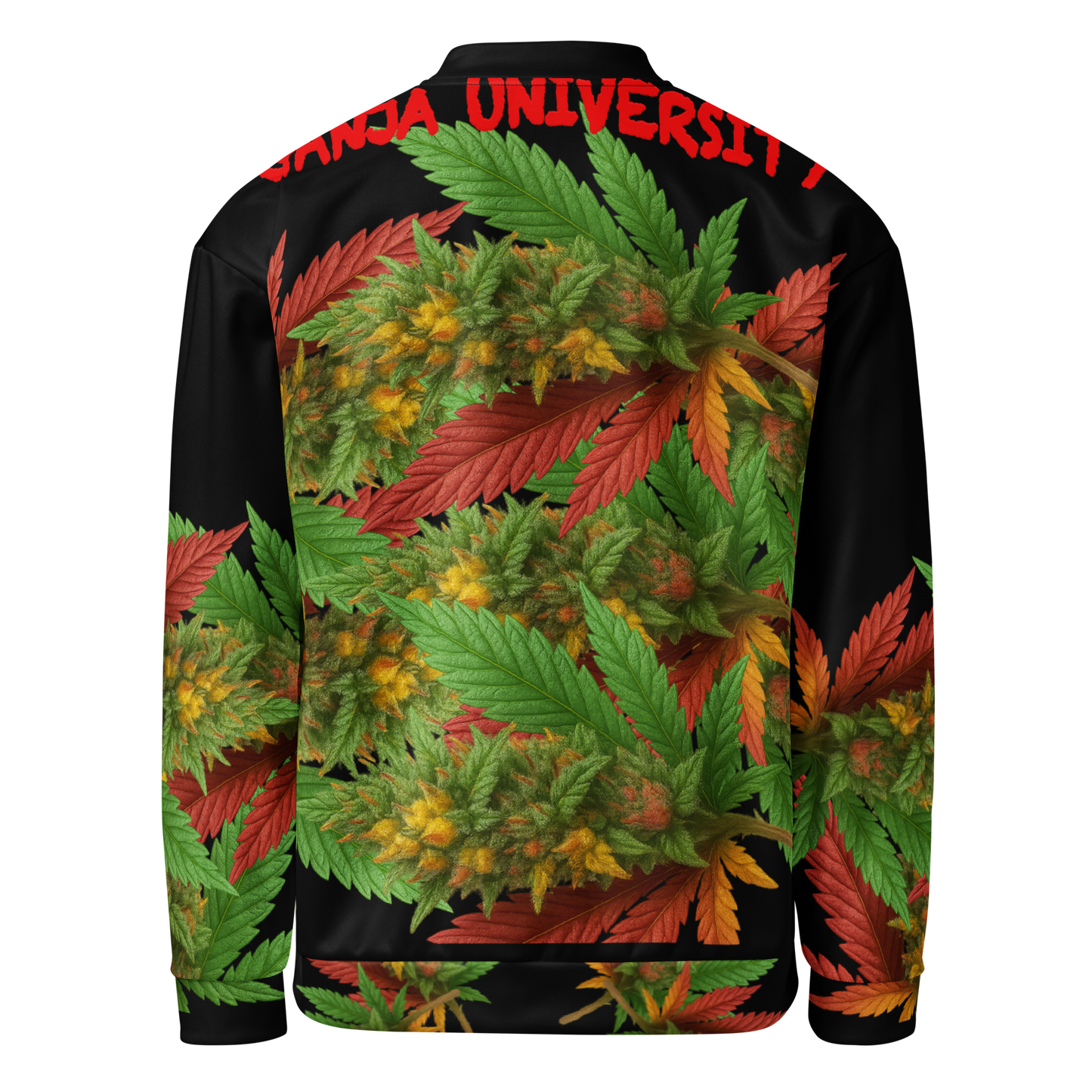Ganja University Bomber Jacket | Black or White | NUFF Smoke Collection by NUFFology