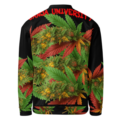 Ganja University Bomber Jacket | Black or White | NUFF Smoke Collection by NUFFology