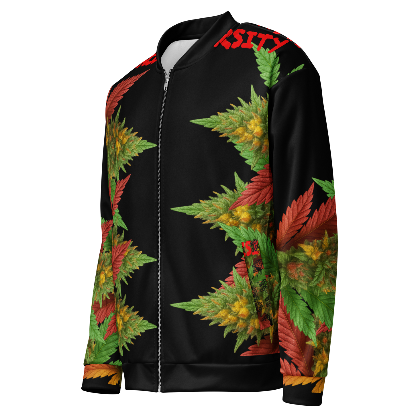 Ganja University Bomber Jacket | Black or White | NUFF Smoke Collection by NUFFology